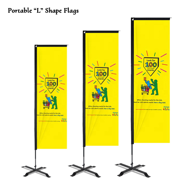 Portable L Shape Flags Supplier Sri Lanka